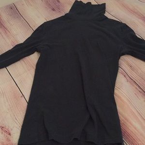Dark Green V Neck Long Sleeve Shirt